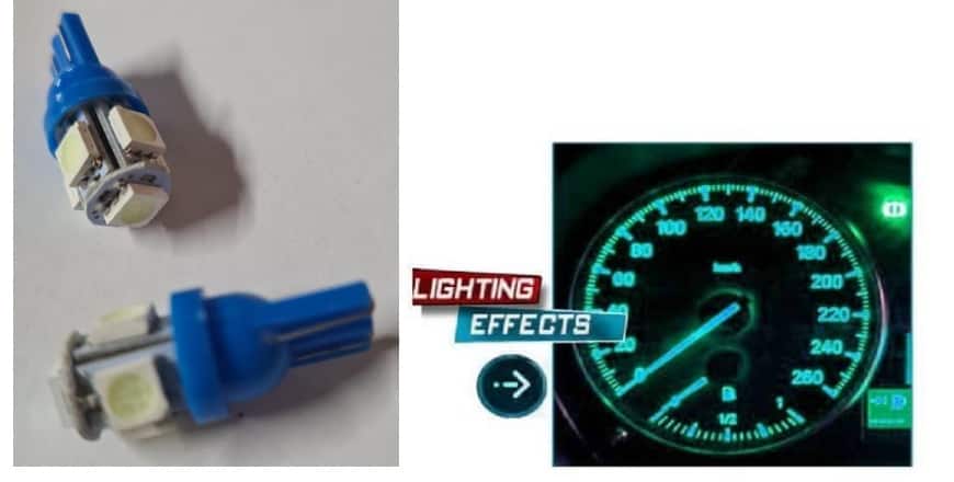 Bulb: LED Blue 70-2000 Dash/Sides (2)